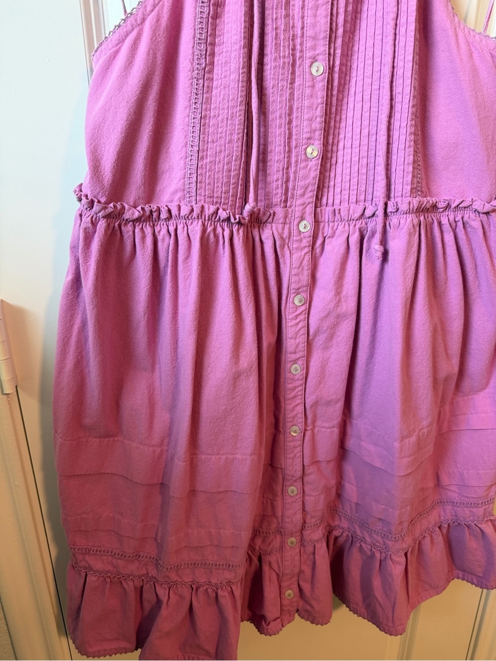 ⚡️Free People Desert Days Lilac Halter Button-Front Summer Dress - Picture 6 of 7